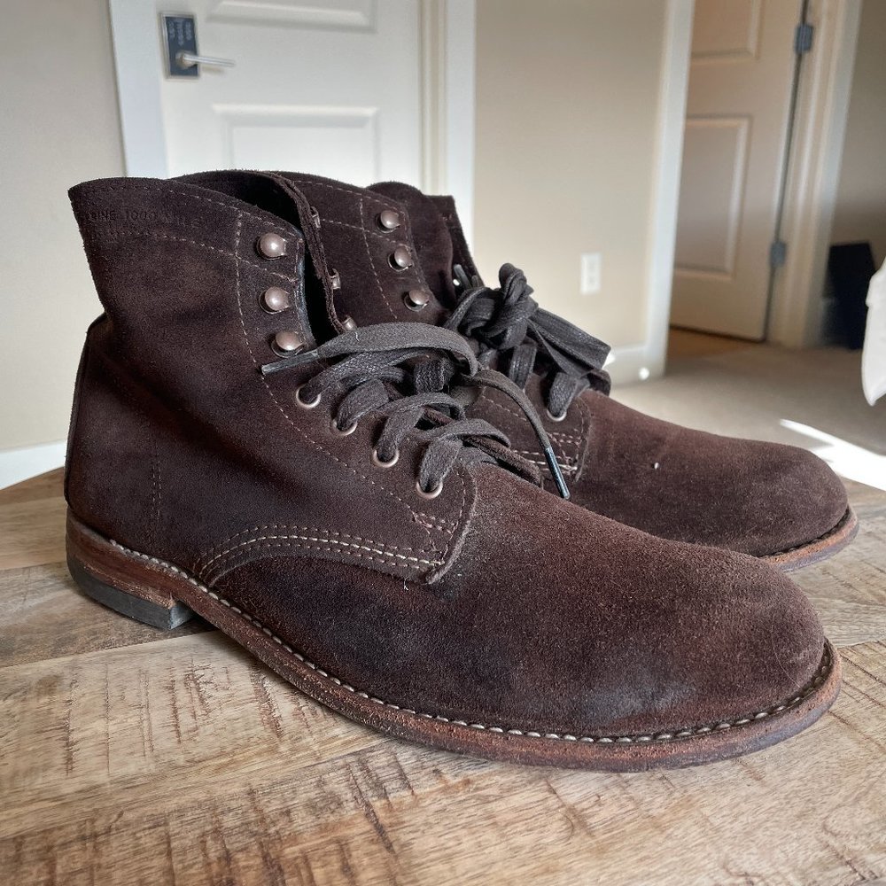 Wolverine 1000 Mile Suede Boot 9.5 M Brown